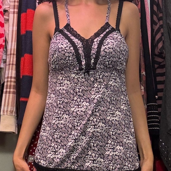 size small floral babydoll pj tank top - Picture 1 of 5